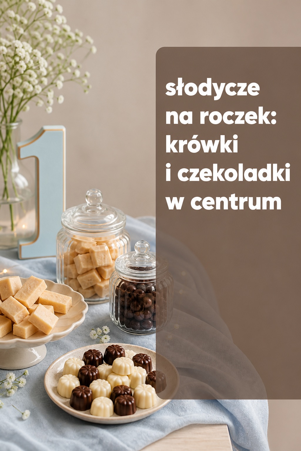 Słodycze na roczek, krówki i czekoladki słodycze na roczek, krówki i czekoladki