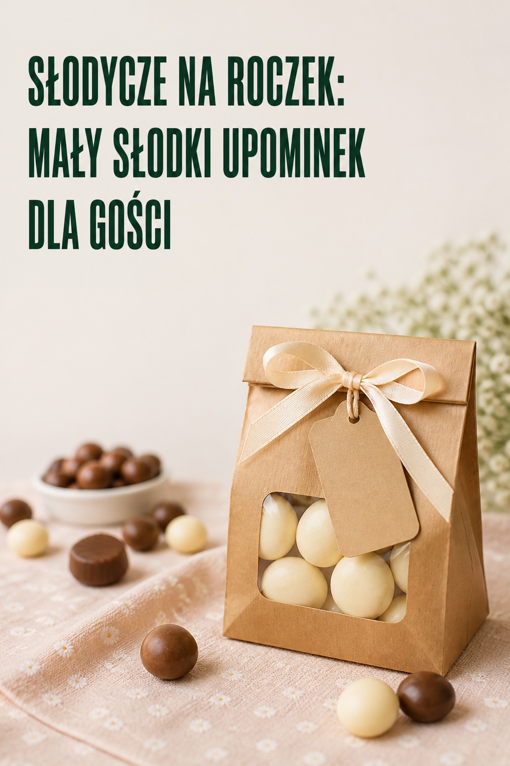 Słodycze na roczek, upominek słodycze na roczek jako mały upominek dla gości