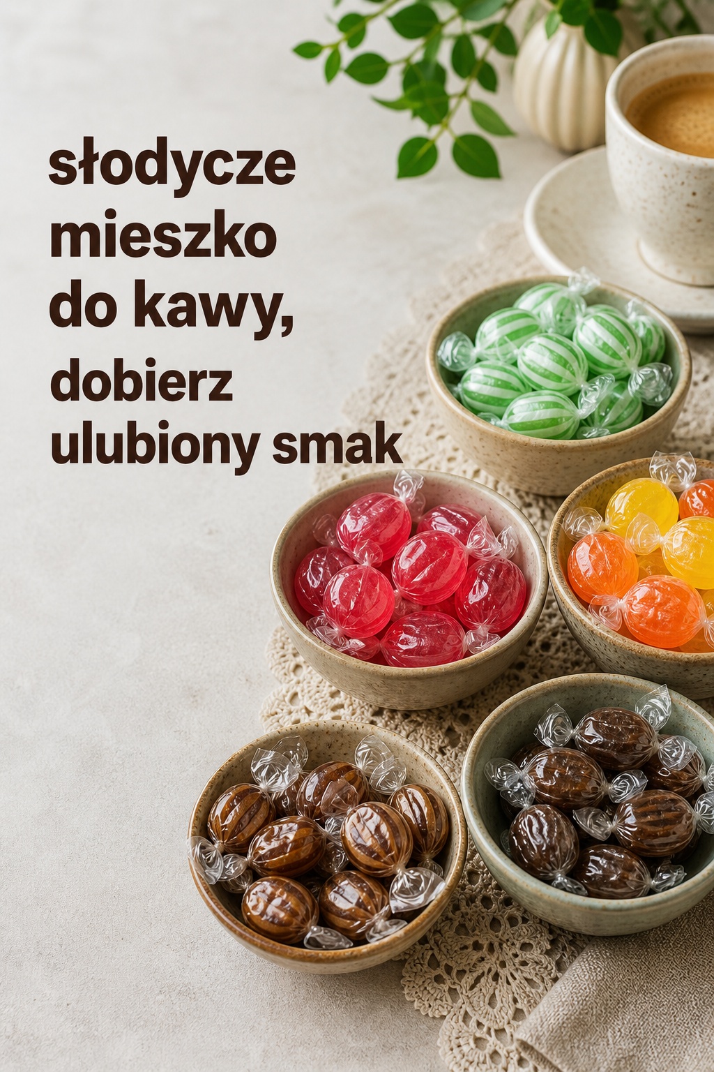Słodycze Mieszko cukierki kawa słodycze mieszko: tradycyjne cukierki do kawy i herbaty
