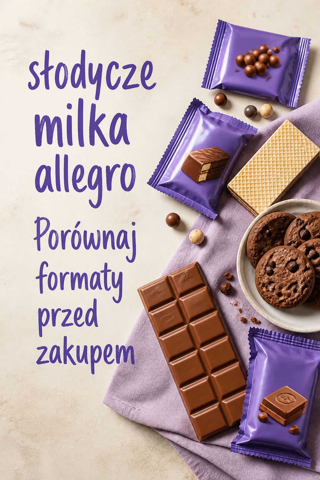 słodycze milka allegro w różnych formatach czekolady wafli i ciastek