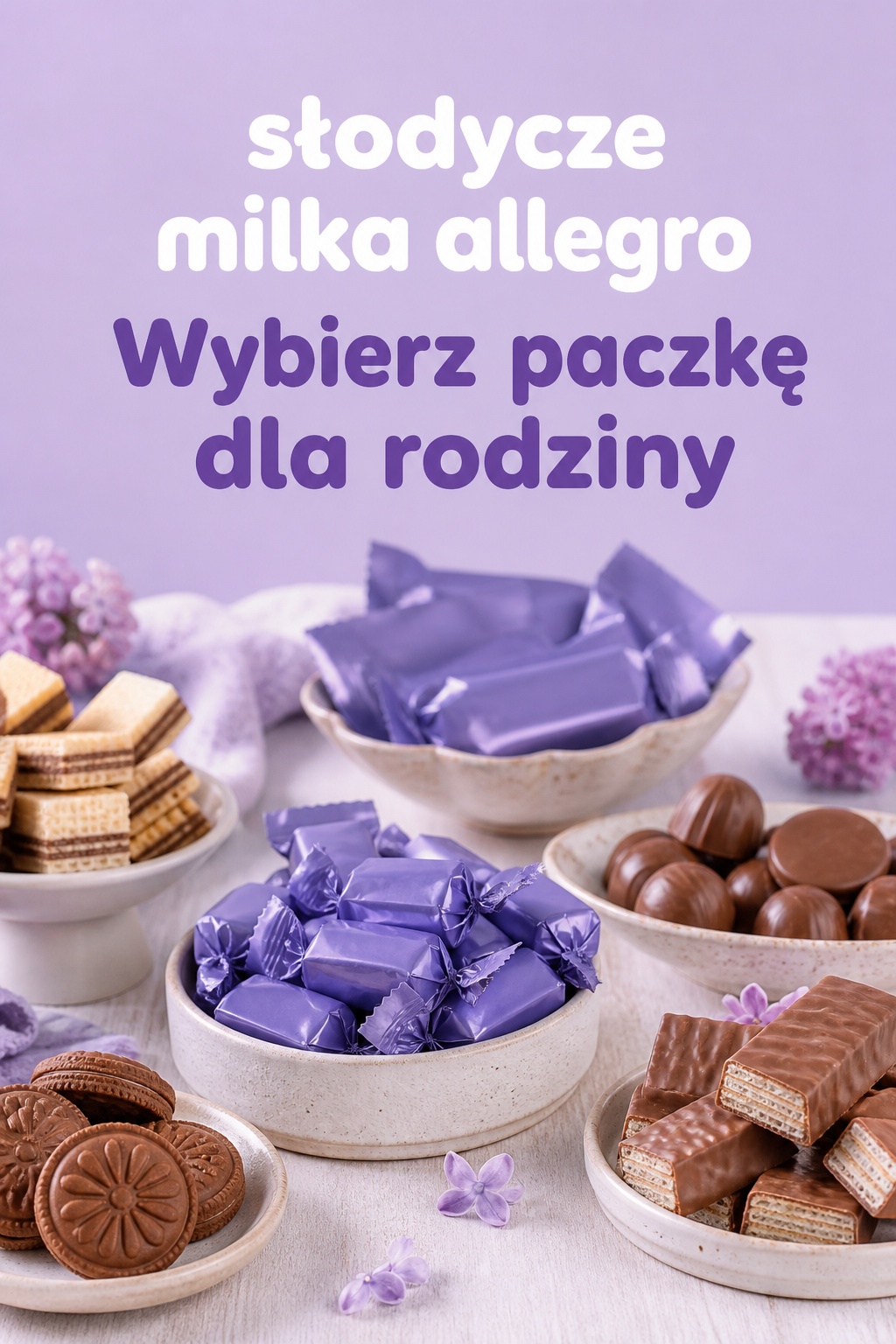 słodycze milka allegro dla rodziny w kilku małych porcjach