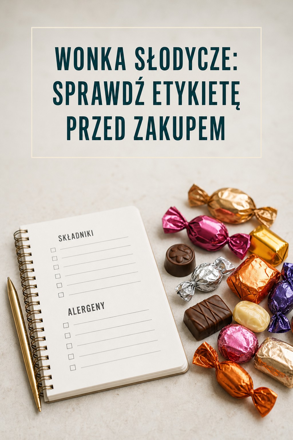Wonka słodycze etykieta wonka słodycze i checklista etykiety oraz alergenów