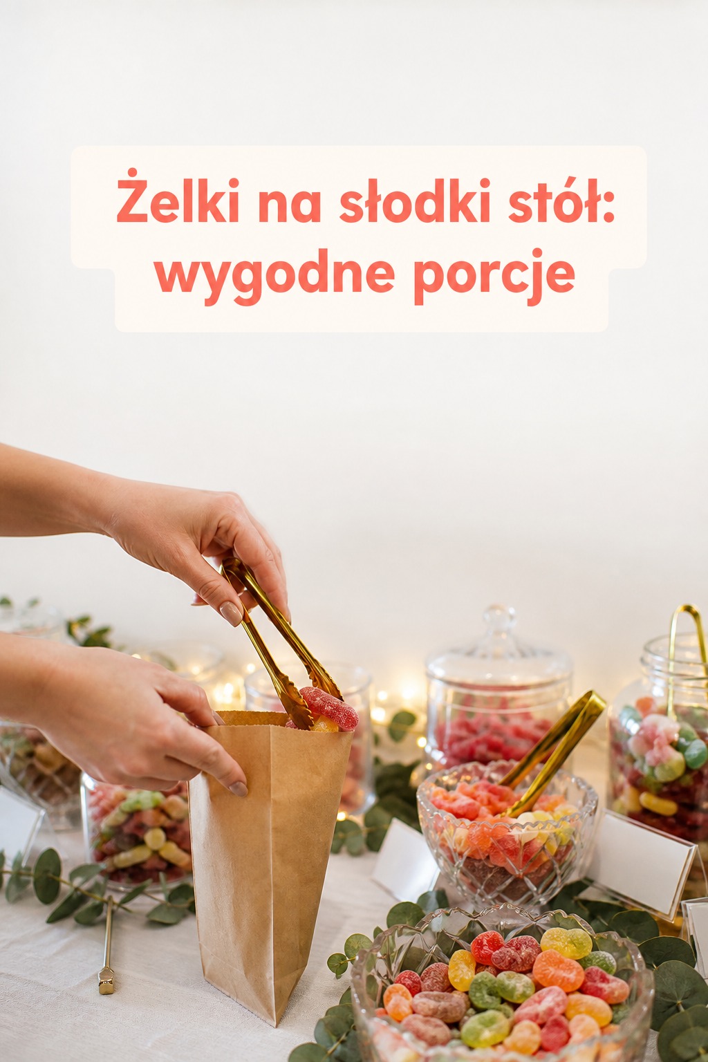 Żelki na słodki stół: wygodne porcje Żelki na słodki stół nakładane do małych porcji