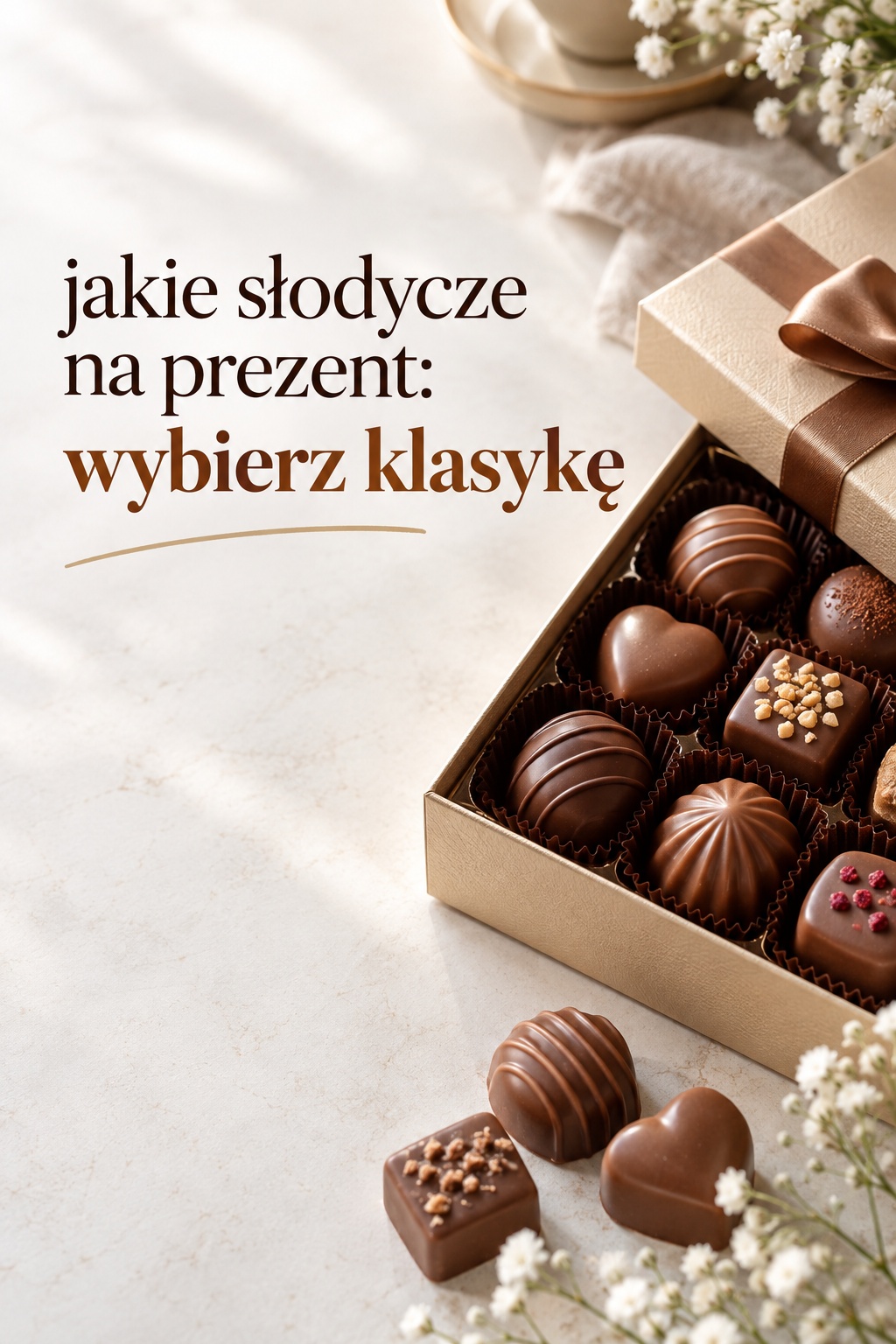 Jakie słodycze na prezent: praliny Jakie słodycze na prezent: eleganckie pudełko pralin