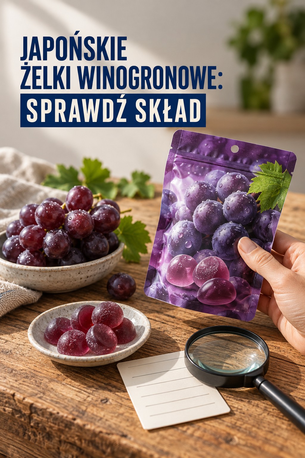 Japońskie żelki winogronowe skład japońskie żelki winogronowe przy karcie składu