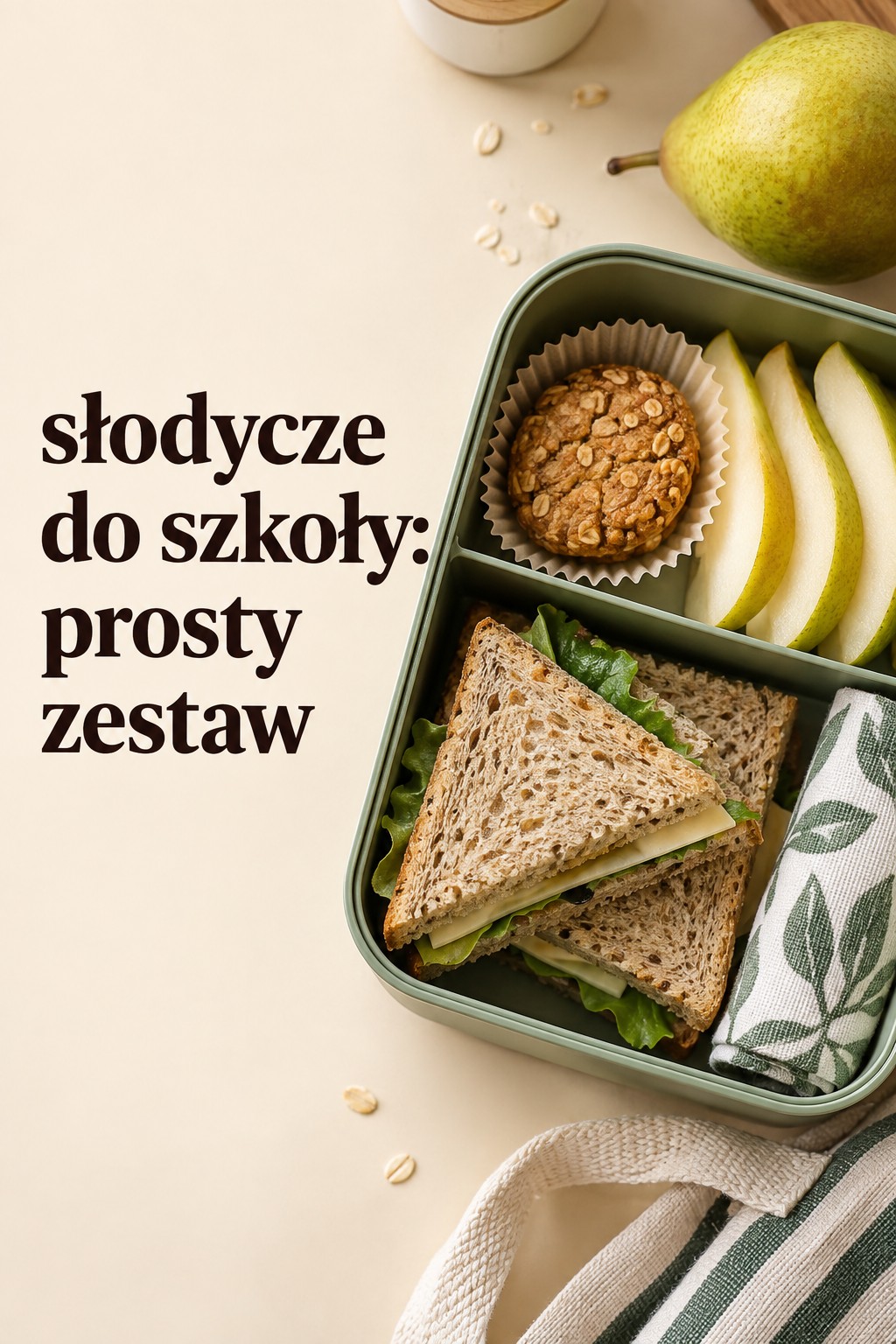 Słodycze do szkoły: prosty zestaw słodycze do szkoły w prostym zestawie z lunchboxem