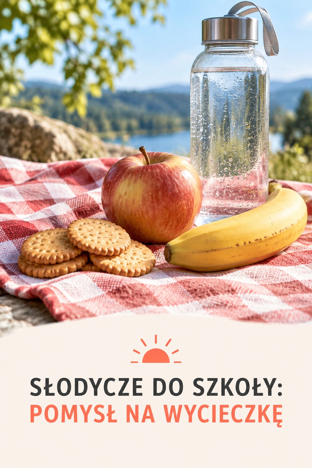 Słodycze do szkoły: wycieczka słodycze do szkoły na wycieczkę z wodą i owocami